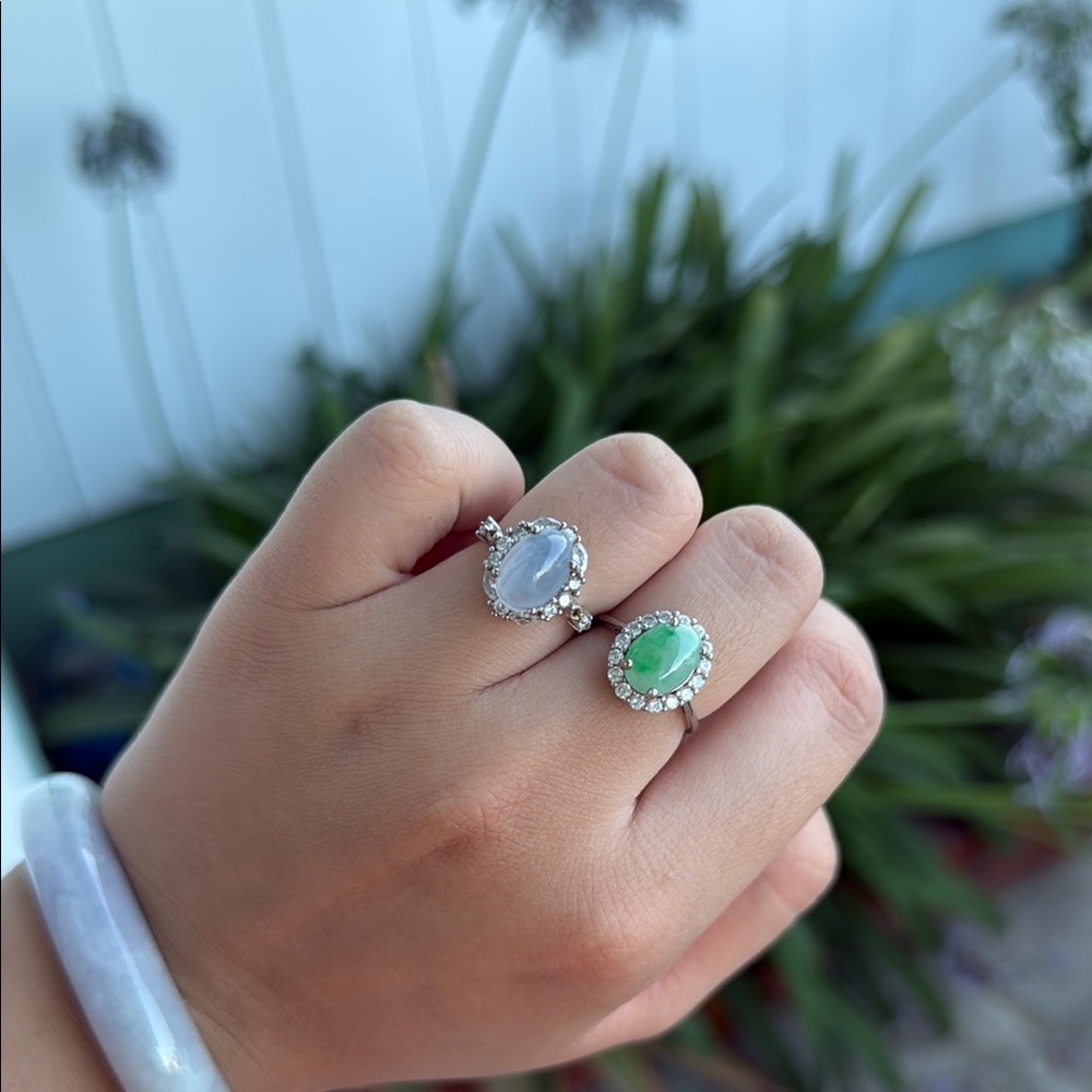 Burmese Jade with silver 925